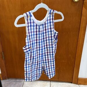 Oscar de la Renta kids jumper Blue and Purple Checkered Shirt